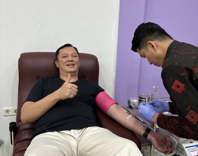 Calon Bupati Pesawaran Peduli, Ikuti Donor Darah