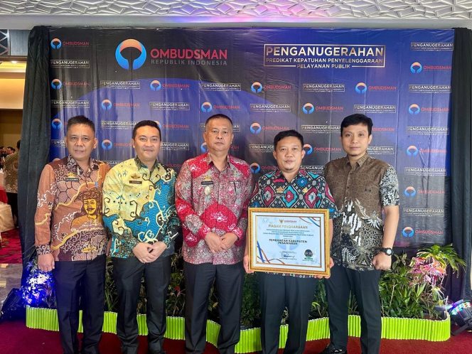 DPMPTSP Pesawaran Raih Penghargaan Sangat Baik Dari Menteri Investasi dan Hilirisasi