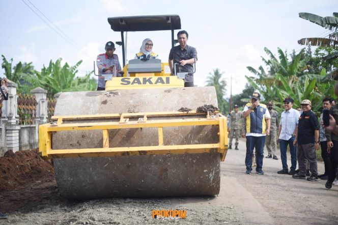 Provinsi Lakukan Perbaikan Tiga Titik Ruas Jalan di Pesawaran
