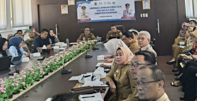 Pemda Pesawaran Optimis Raih Peringkat Utama pada Verifikasi Lapangan Hybrid KLA 2025