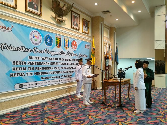 Gantikan Ali Rahman,Ayu Asalasiyah Resmi Dilantik Jadi Bupati Way Kanan