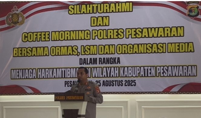 Kapolres Pesawaran: Kami Membuka Diri Terhadap, Masukan Saran dan Kritik